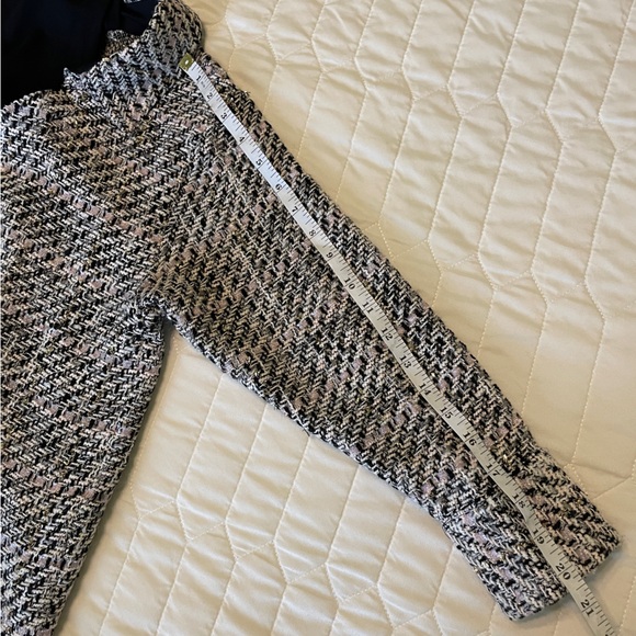 Maje Trompe-l'oeil tweed shirt Size 1 - Picture 6 of 10